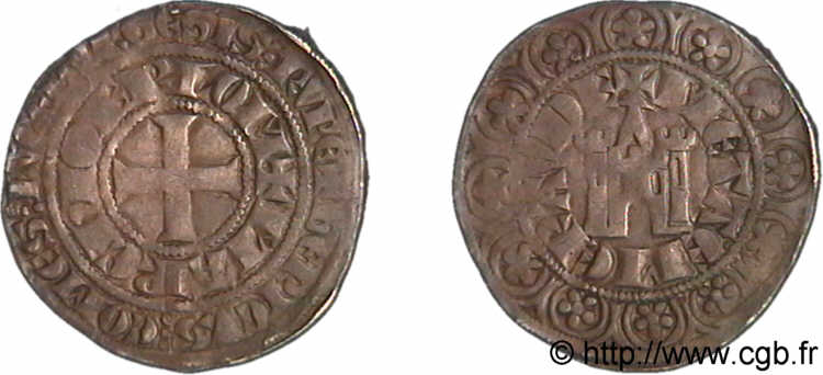 LUXEMBOURG - COUNTY OF LUXEMBOURG - HENRY IV OF LUXEMBOURG Gros tournois XF