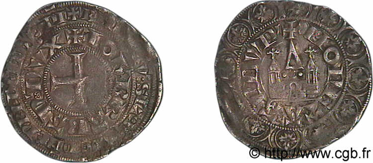 BRABANT - DUCHY OF BRABANT - JOHN III Gros c. 1337 Anvers XF