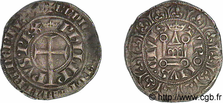FILIPPO VI OF VALOIS Gros à la queue 27/12/1348  q.SPL