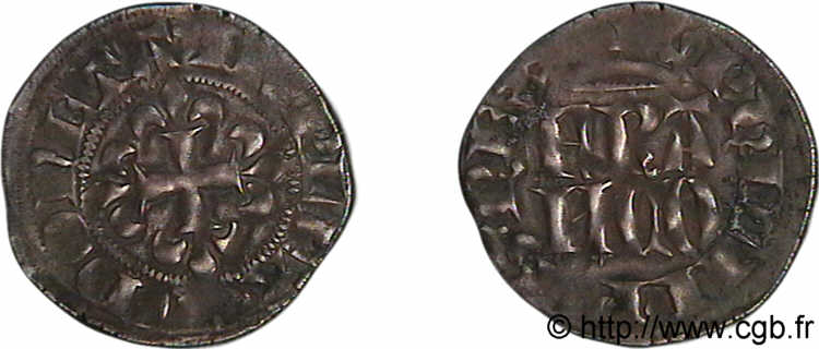 PHILIPP VI OF VALOIS Double parisis, 3e type 27/04/1346  fVZ