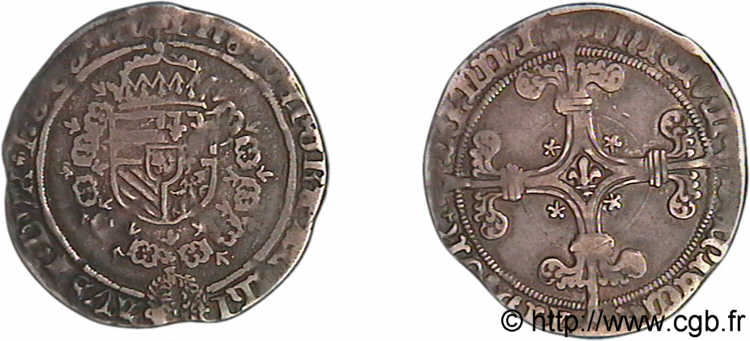SPANISH NETHERLANDS - COUNTY OF FLANDERS - PHILIP THE HANDSOME OR THE FAIR Toison d argent n.d. Bruges XF