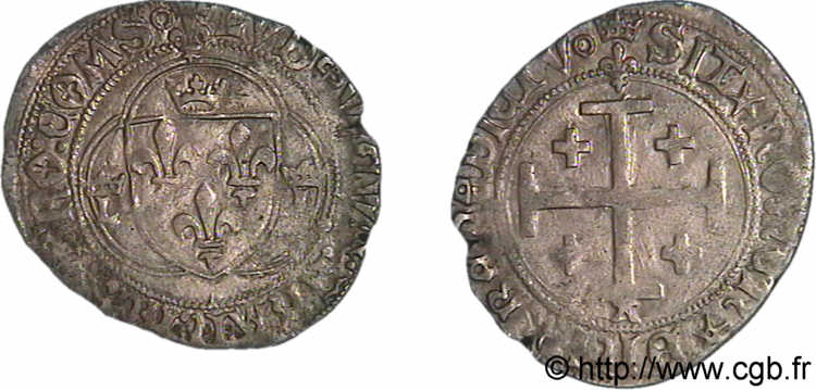 LOUIS XII  Blanc de Provence, 1er type 25/04/1498 Aix-en-Provence XF