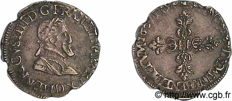 HENRY IV Quart de franc, type de Lyon 1601 Lyon BB