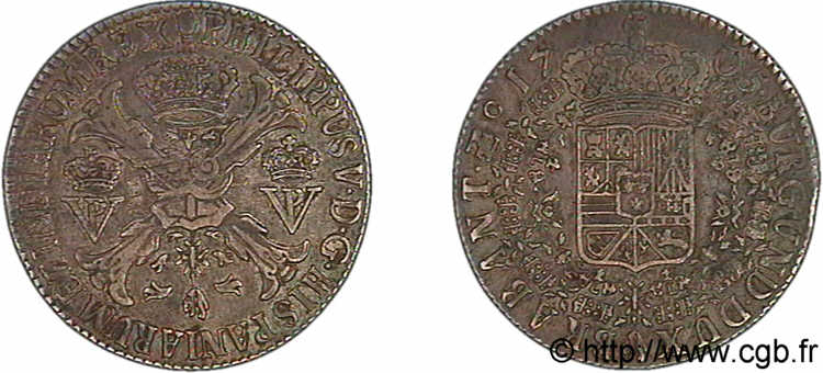 SPANISH NETHERLANDS - DUCHY OF BRABANT - PHILIP V OF BOURBON Patagon 1705 Anvers XF