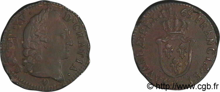 LOUIS XV DIT LE BIEN AIMÉ Sol d&nbsp;Aix 1769 Aix-en-Provence TTB+