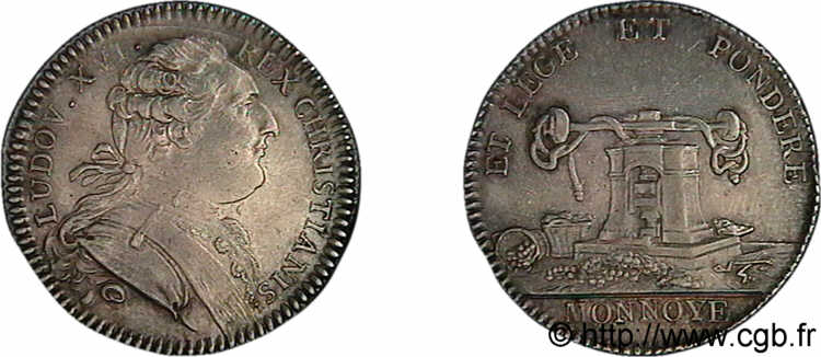 LOUIS XVI Jeton, Monnaie de Paris AU