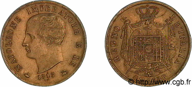 40 lires en or 2er type 1812 Milan F.1370/ BB 