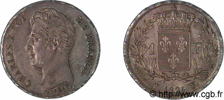 1 franc Charles X 1825 Lille F.207/11 SPL 