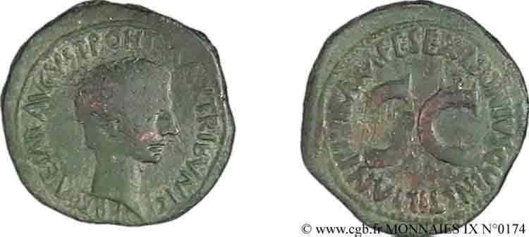 AUGUSTUS As, (MB, Æ 28) XF