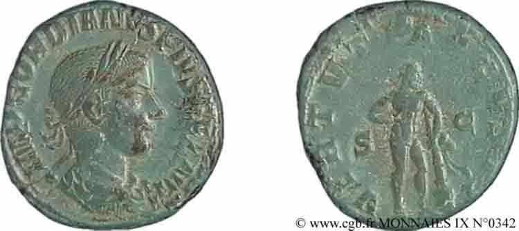 GORDIANUS III As, (MB, Æ 25) SS