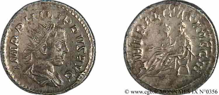 PHILIPPUS II Antoninien de poids lourd MS/AU