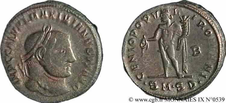 GALERIUS Follis ou nummus VZ