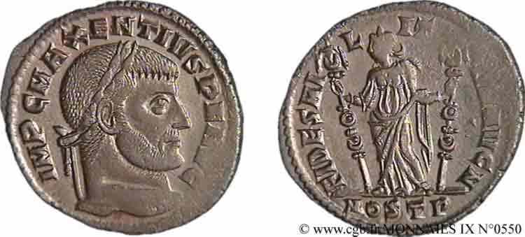 MASSENZIO Follis ou nummus AU