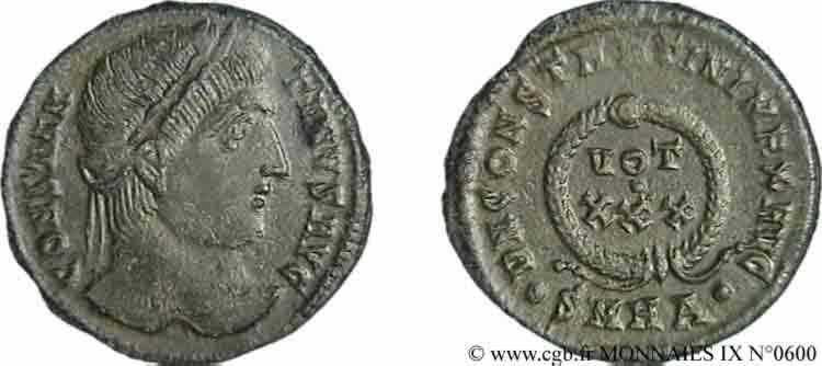 CONSTANTINUS I DER GROßE Centenionalis ou nummus fST