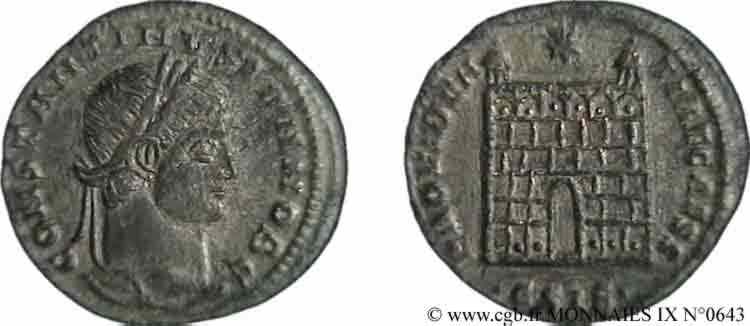 COSTANTINO II Centenionalis ou nummus MS