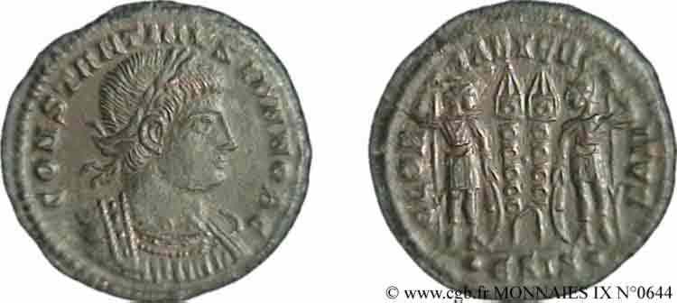 CONSTANTINO II Centenionalis ou nummus SC