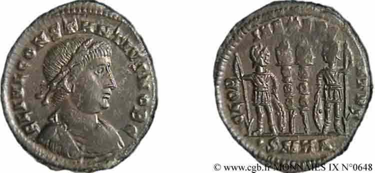 CONSTANTIUS II Centenionalis ou nummus AU