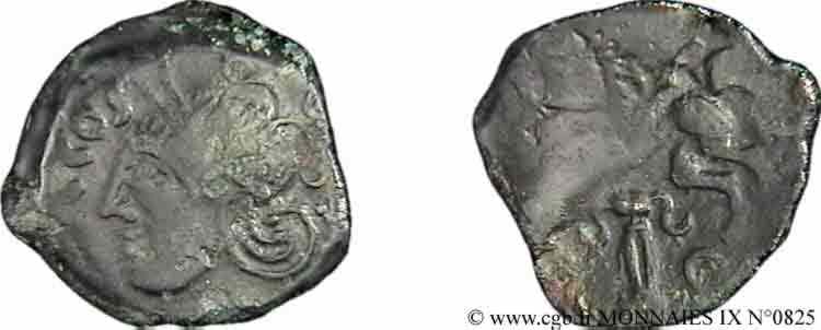 VÉLIOCASSES (Région du Vexin normand) Bronze SVTICOS à la tête casquée TTB