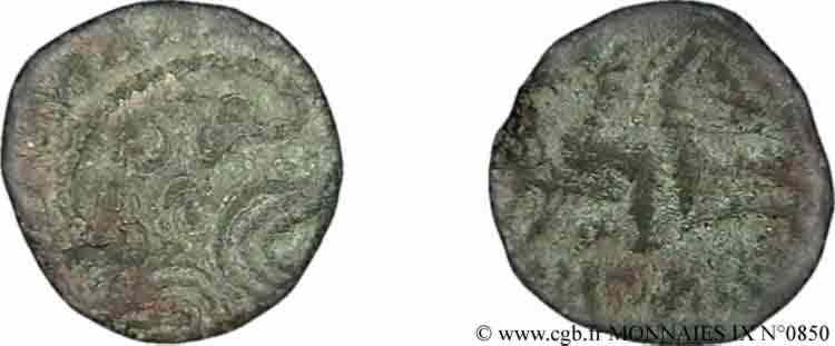GALLIA BELGICA - AMBIANI (Regione di Amiens) Bronze au cavalier q.BB
