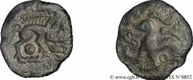 GALLIA BELGICA - AMBIANI (Regione di Amiens) Bronze au sanglier  AU