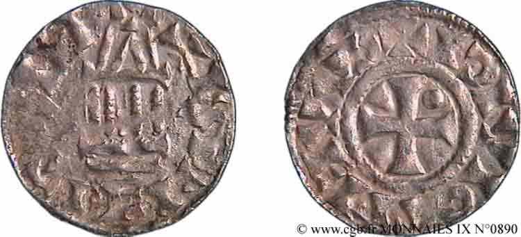ROBERT II THE PIOUS Denier c. 920-950 Quentovic VF