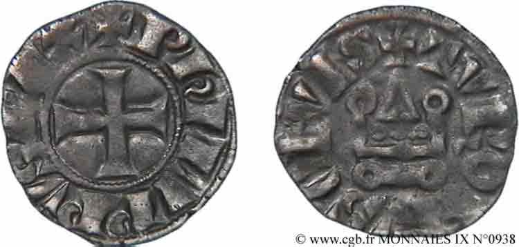 PHILIPPE IV LE BEL Obole tournois à l O rond c. 1285-1290  TTB+