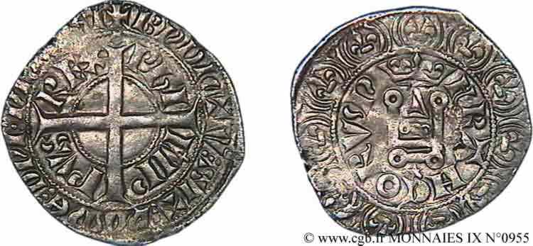 PHILIP VI OF VALOIS Gros à la couronne 31/10/1338  AU