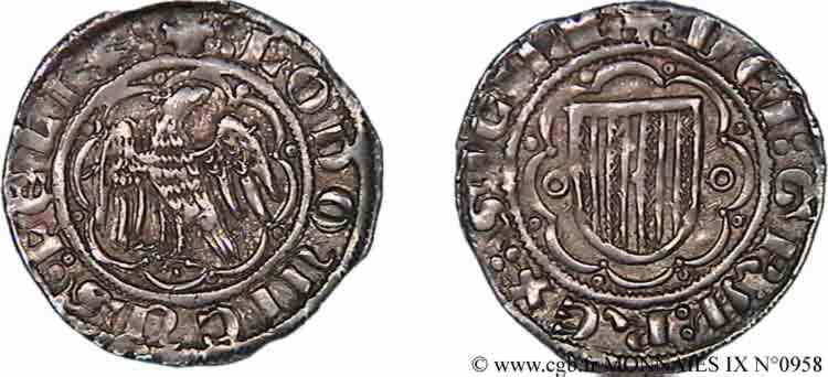 SICILY - KINGDOM OF SICILY - LOUIS Pierreale 1342-1355  XF