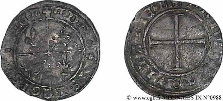 DUCHY OF AQUITANY - EDWARD THE BLACK PRINCE Denier S