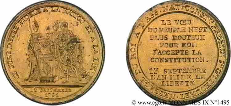 REVOLUTION COINAGE Monnaie de confiance 1791 Paris XF