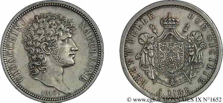 5 lires 1813 Naples F.2255/ EBC 