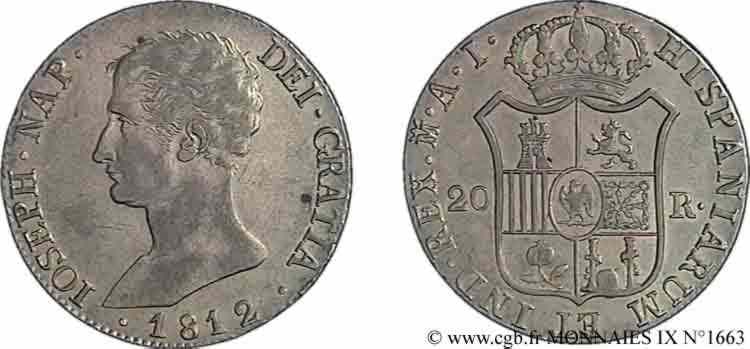 20 reales 2e type 1812 Madrid F.2068/ EBC 
