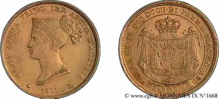 40 lires or 1815 Milan F.2385/ SUP 