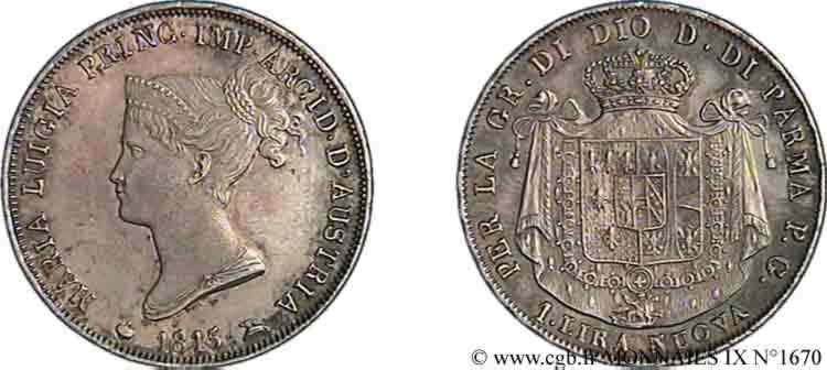 1 Lira nuova 1815  Milan F.2391/ VZ 