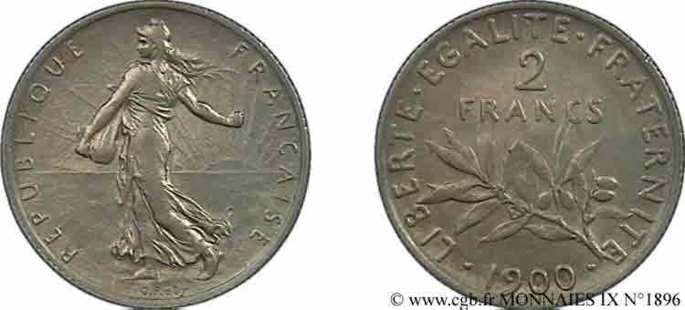 2 francs Semeuse 1900 Paris F.266/4 BB 