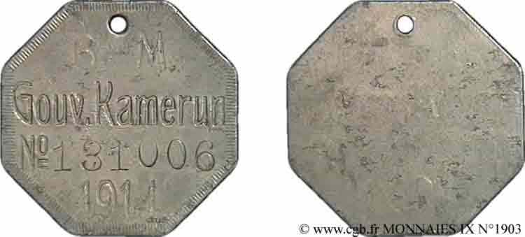 CAMEROUN - GUILLAUME II Essai AL 30 octogonal 1914  S 