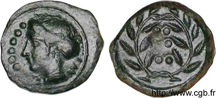 SICILY - HIMERA Hémilitron ou bronze Æ 17 XF