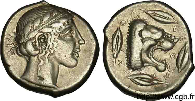 SICILY - LEONTINOI Tétradrachme XF