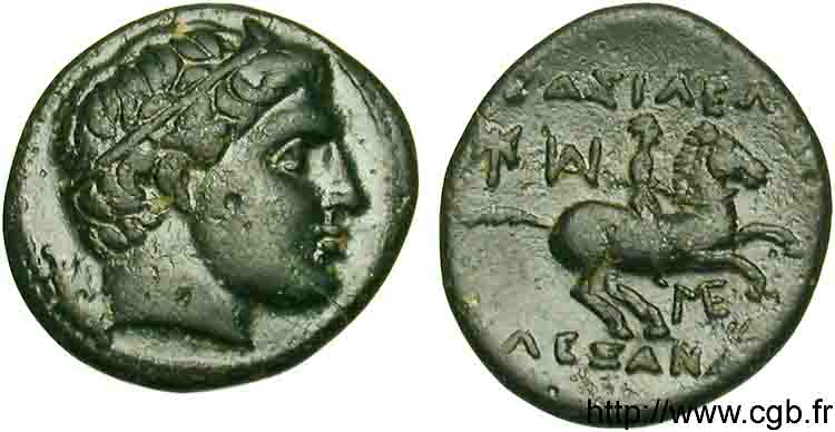 MACEDONIA - KINGDOM OF MACEDONIA - PHILIP III ARRHIDAEUS Demi unité de bronze, (PB, Æ 18) AU