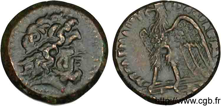 EGITTO - REGNO D EGITTO - TOLOMEO II PHILADELPHOS Hémichalque ou bronze Æ 16 q.SPL