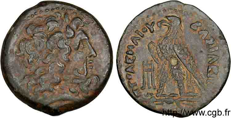 EGITTO - REGNO D EGITTO - TOLOMEO II PHILADELPHOS Chalque ou bronze Æ 24 AU