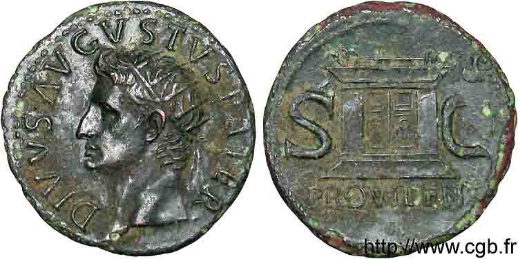 AUGUSTE  As, (MB, Æ 29) TTB+