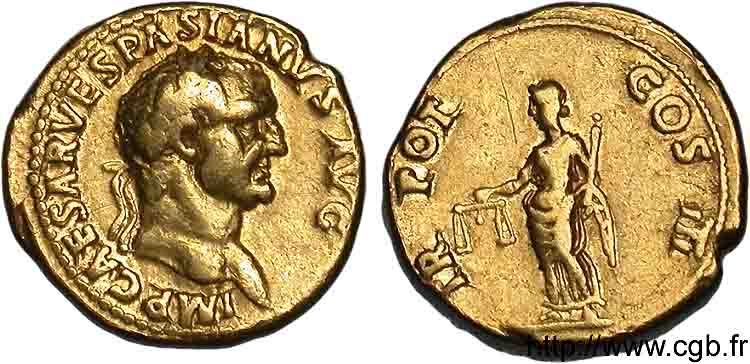 VESPASIAN Aureus VF