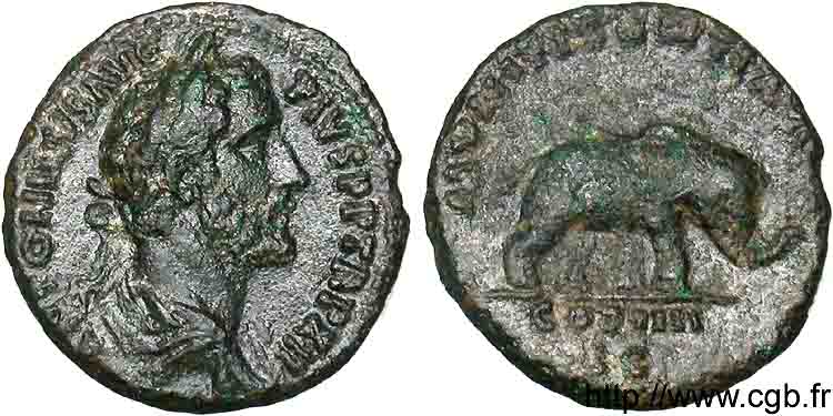 ANTONIN LE PIEUX As, (MB, Æ, 26) TTB