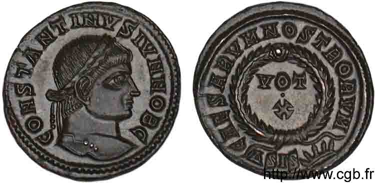 COSTANTINO II Centenionalis ou nummus MS