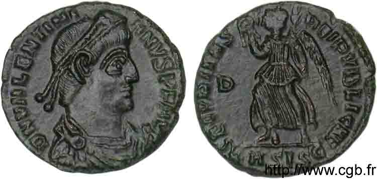 VALENTINIANO I Nummus, (Æ 3) MS
