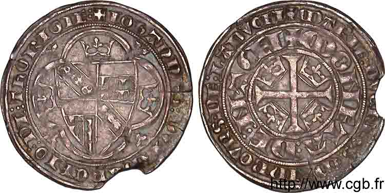 LORRAINE - DUCHY OF LORRAINE - MARY OF BLOIS. COINAGE IN THE NAME OF JOHN I Plaque XF