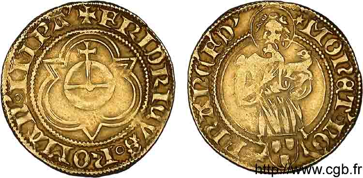 ALLEMAGNE - VILLE DE FRANCFORT-SUR-LE-MAIN - FRÉDÉRIC III Gulden n.d.  TTB