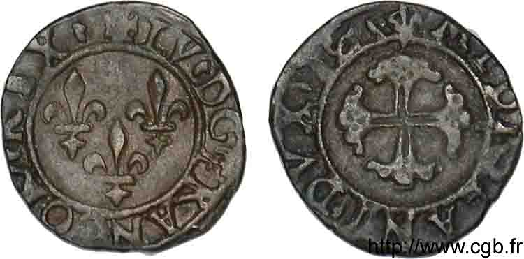 ITALY - DUCHY OF MILAN - LOUIS XII Trillina ou 3 denari c. 1500-1512 Milan MBC