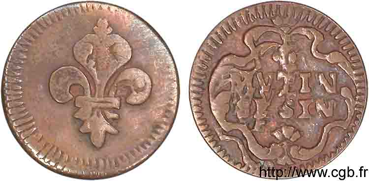 ITALY - MODENA - LOUIS XIV  THE SUN KING  Césin (sesino) n.d. Modène XF